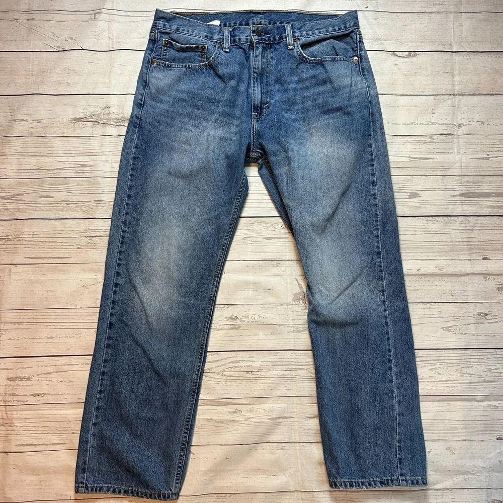 Levi's 505‎ Blue Denim Jeans Pants Men's Size 36x30